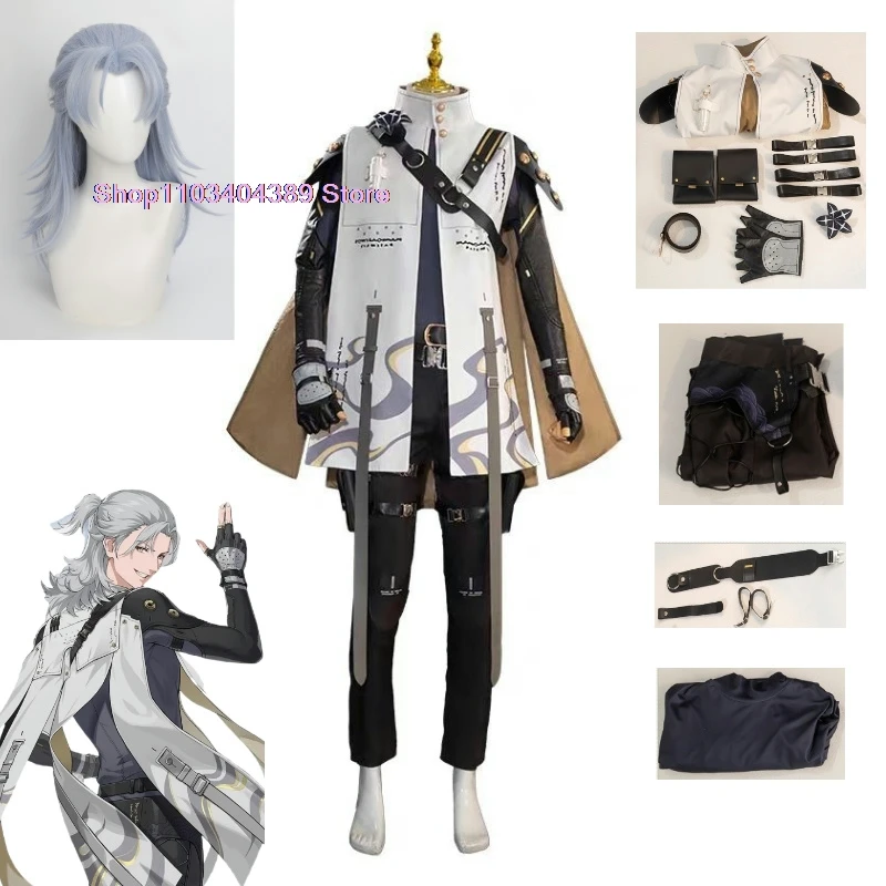 Cosplay Game Wuthering Wave Aalto Costume Wig Uniforms Christmas Comic Con Role Play Outfits Party Boy Men's Qiushui Game Suits