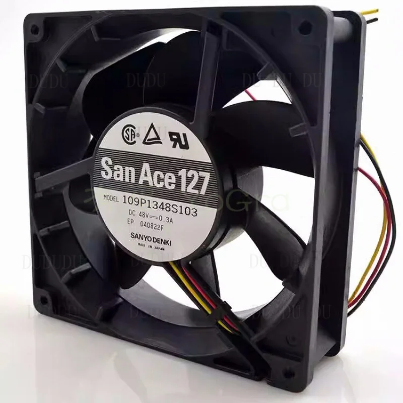Z for 109P1348S103 Double Ball Bearing Cooling Fan DC 48V 0.3A 3Pin 12738 127*127*38mm