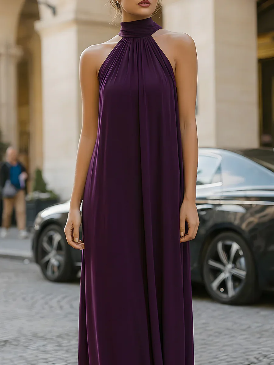 Women's Sleeveless Halter Neck - Formal Wear Gowns For Women recension och pris