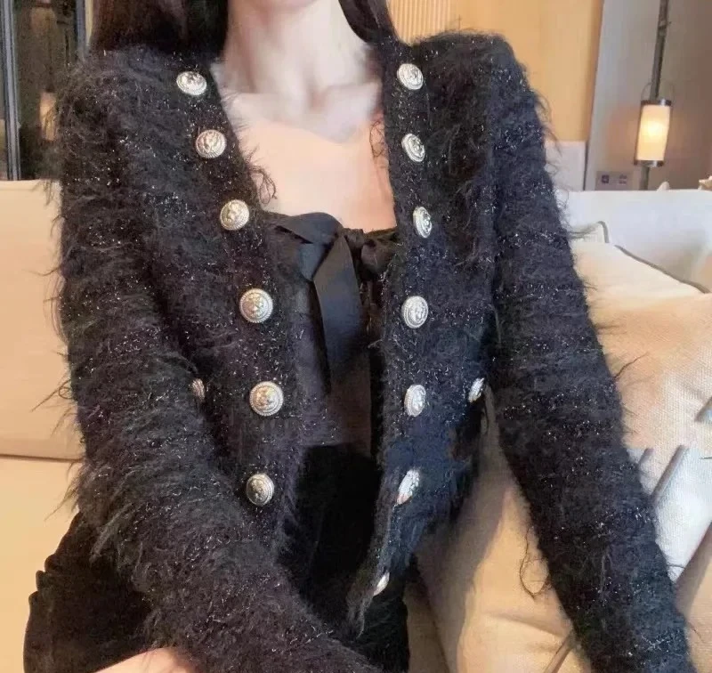 

Stylefringed Short Jacket Autumn New Internet Popular Coarse Tweed Long Sleeve Fashionable Jacket For Women