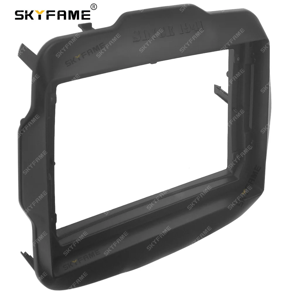 Skyfame adaptador de fáscia para quadro de carro, decodificador de caixa canbus, rádio android, kit de painel de montagem para jeep renegado
