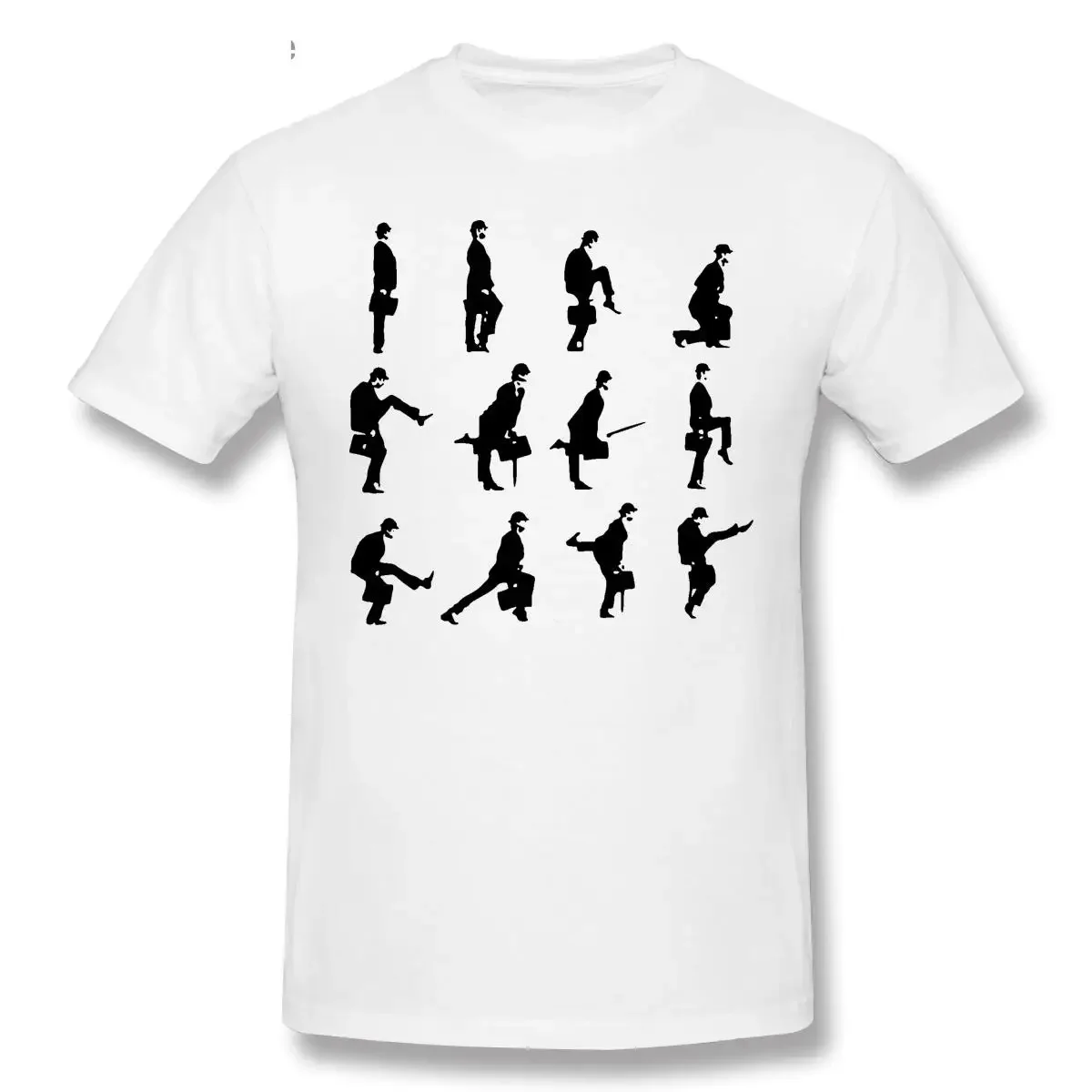 Funny Printed Men's Short-sleeved Fashion Monty Python Silly Walks Montage Direct From Stockist T Shirt Making