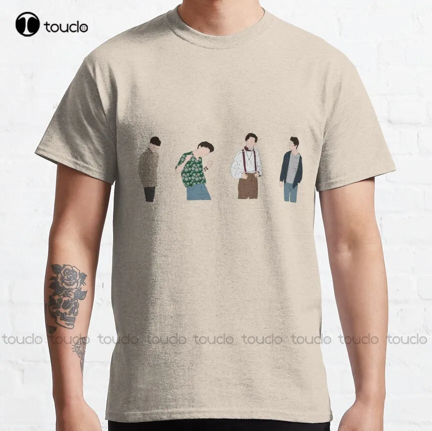 Timothée Chalamet Movie Characters Ade Datt Timothee Chalamet Klassieke T-shirt Mens Tshirt Custom Adulte Tiener Unisex Xs-5xl