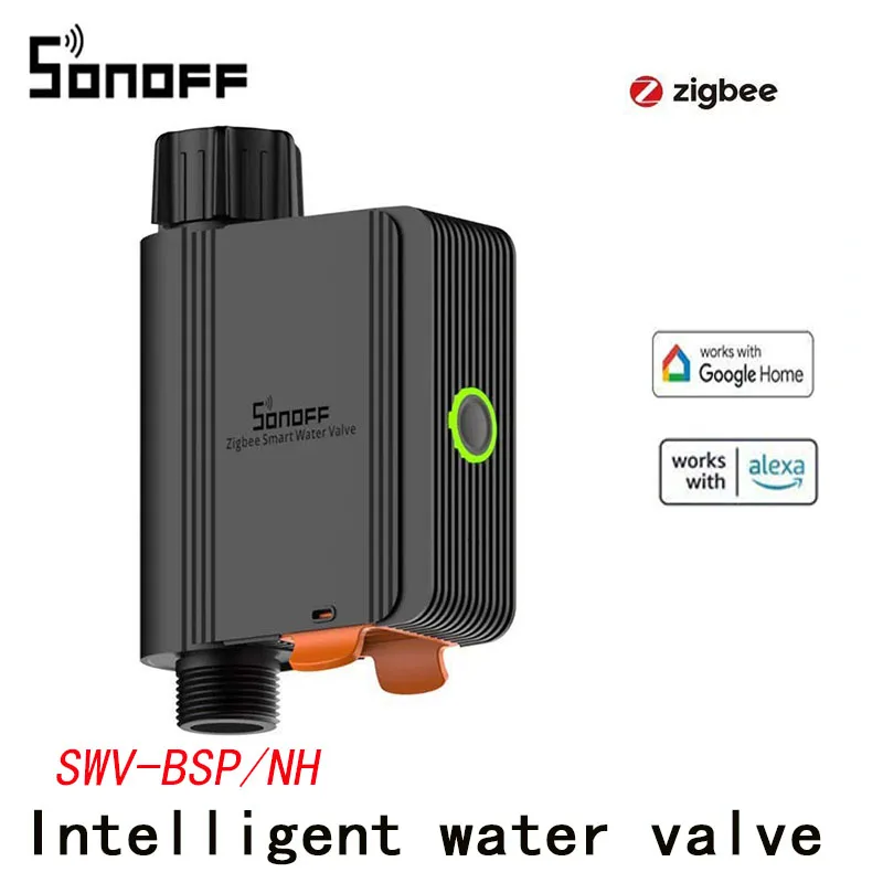SONOFF SWV Zigbee Smart Water Valve Smart Timing Irrigation Switch eWeLink Watering Devices Voice Control via Alexa Google