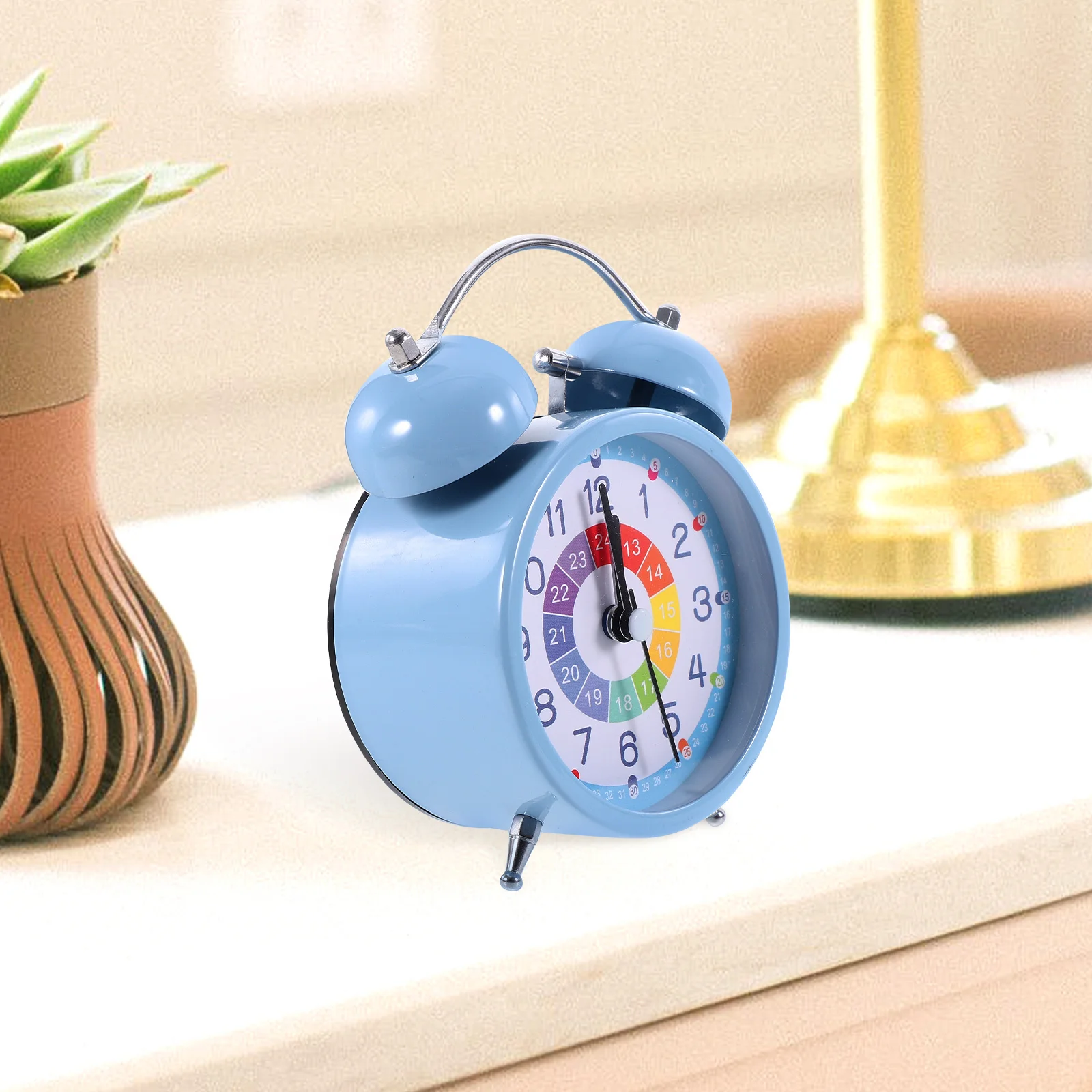 

Luminous Mute Alarm Clock Desktop Decor for Bedroom Office Home Small Table Timepiece with Creative Design Glow in The Dark