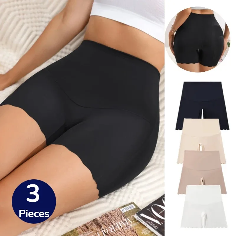 Paquete de 3 Pantys Moldeadores de Cintura Alta para Mujer, Bóxers Sin Costuras, Faja Reductora de Abdomen Extra Firme, Lencería Moldeadora, Boyshorts en Oferta
