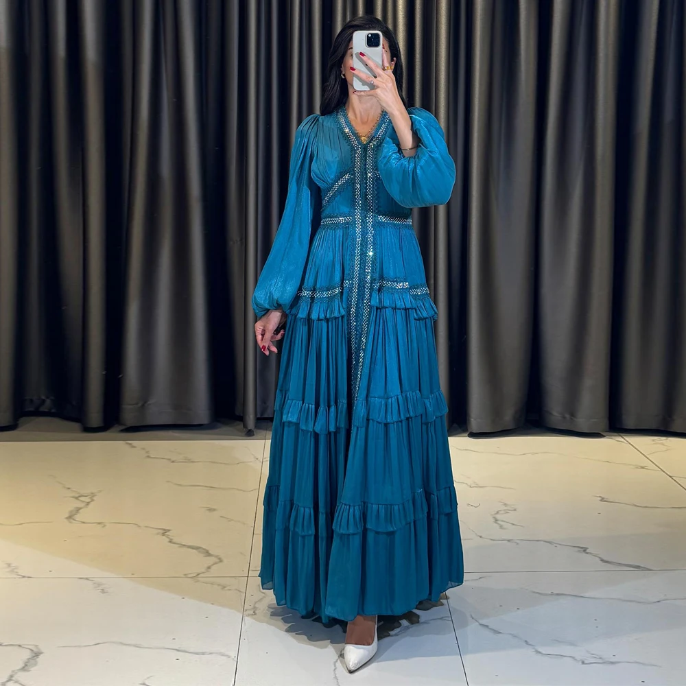 2026 Maßgeschneiderte Sexy V-Ausschnitt Ärmellose Damen Abendkleider Elegante A-Linie Ballkleider Party-Kleider Vestidos Para Bodas Mujer Invitada