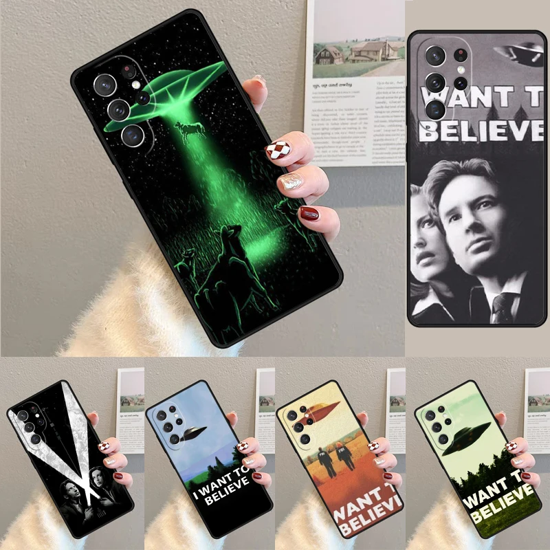 I want to believe Original The X Files phone case Cover For Samsung Galaxy S24 Ultra S21 S22 S8 S9 S10E Note 10 Plus 20 FE S23