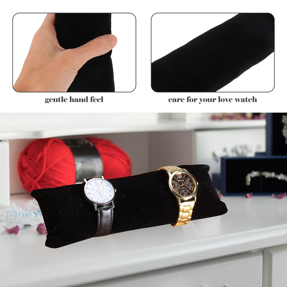 

Long Watch Display Pillow Velour Bracelet Pillow For Jewelry Bangle Storage Home Shop Durable Flannel Cushion Watch