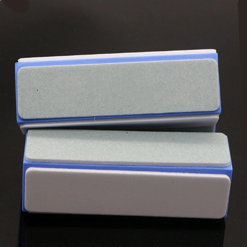 2Pcs Collectible Four-sided Polishing Block Polishing Nail Sponge Block Polishing Boardsand Paper Polishing Stick File Tool