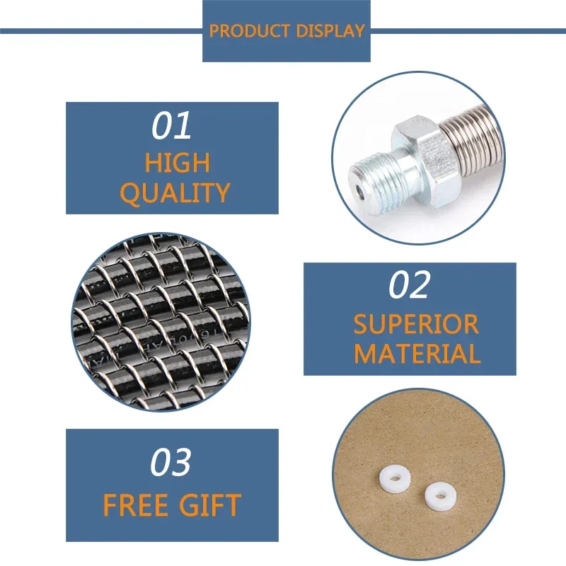 100 سنتيمتر خرطوم نايلون عالي الضغط M10x1 موضوع 40Mpa 400Bar 6000psi PCP هوائي إعادة تعبئة الهواء مع مضخات الهواء ملفوفة بزنبرك