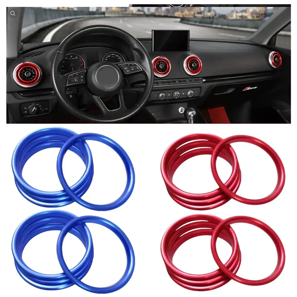 

Vehicle Aesthetic Upgrade Air Outlet Decorative Ring Customizable Interior Look Decorative Rings For A3 Easy Installation