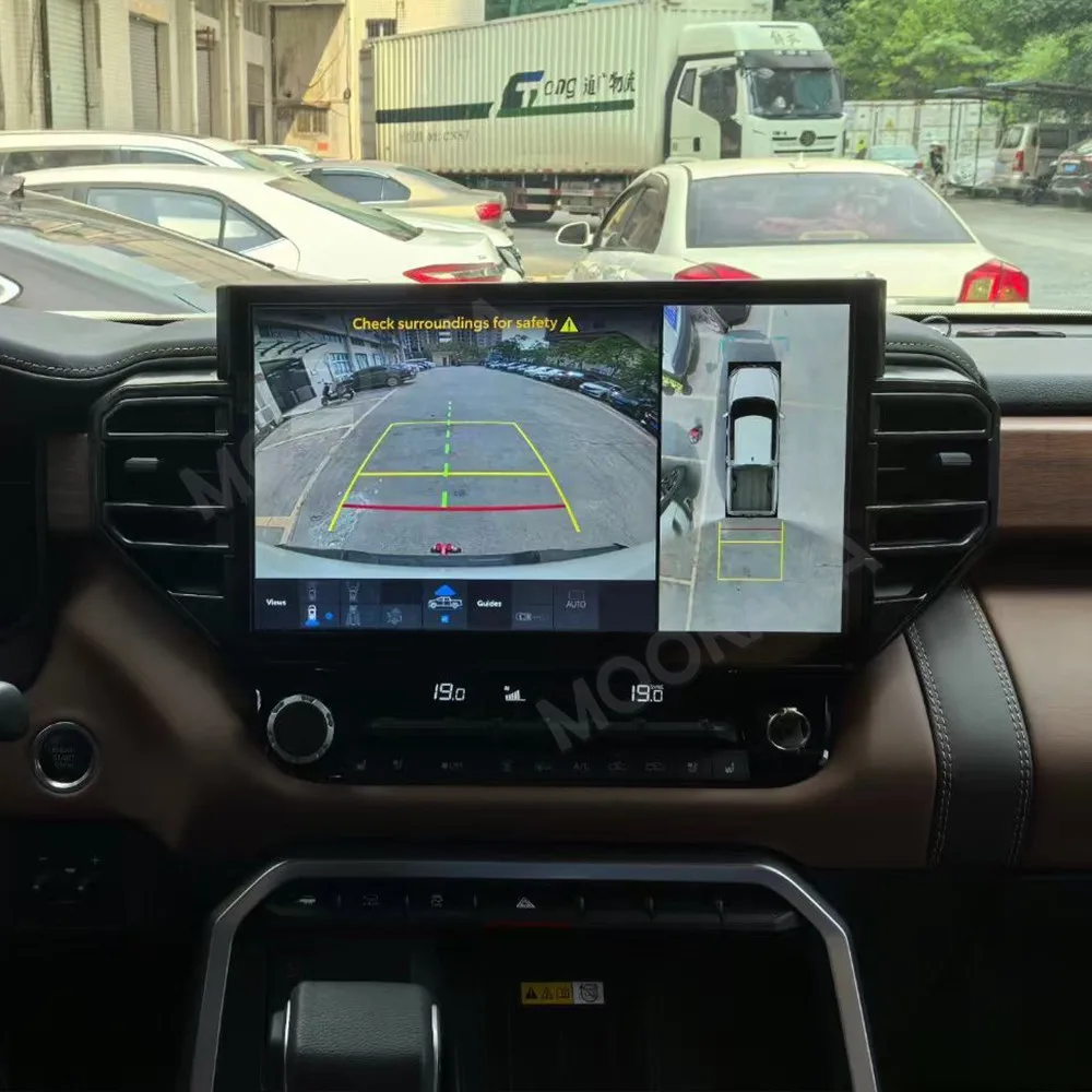 14.6 "أندرويد راديو تلقائي ستيريو لتويوتا تندرا/سيكويا 2020-2024 CarPlay الوسائط المتعددة سيارة لتحديد المواقع نافي مسجل شرائط التلفزيون Headunit