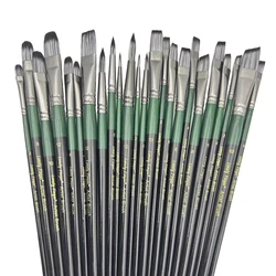 Pincel de pintura profesional para artistas, Kit de pinceles de pintura, fabuloso para lienzo, acuarela y tela, para principiantes y profesionales, 6 piezas