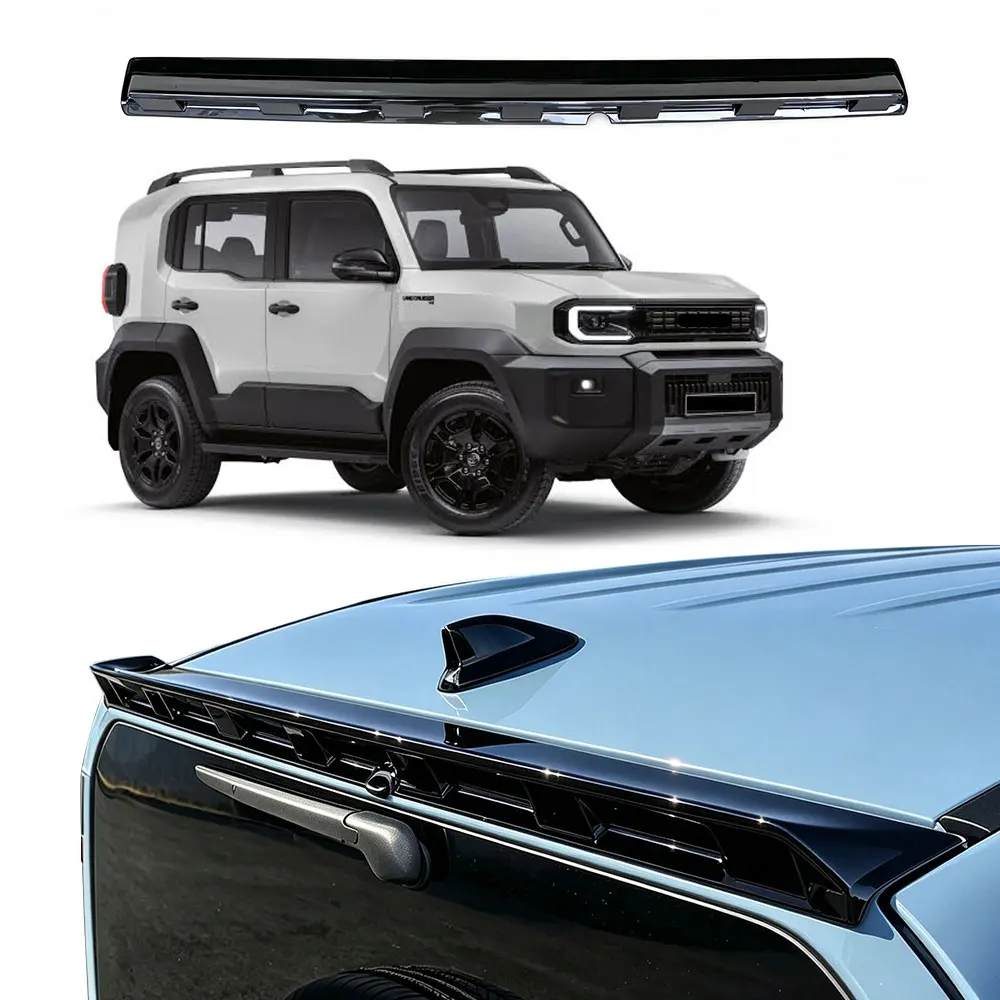 Rear Roof Spoiler Compatible with All New Toyota Land Cruiser FJ 2026  No-Drill Middle Wing Top Spoiler Trim