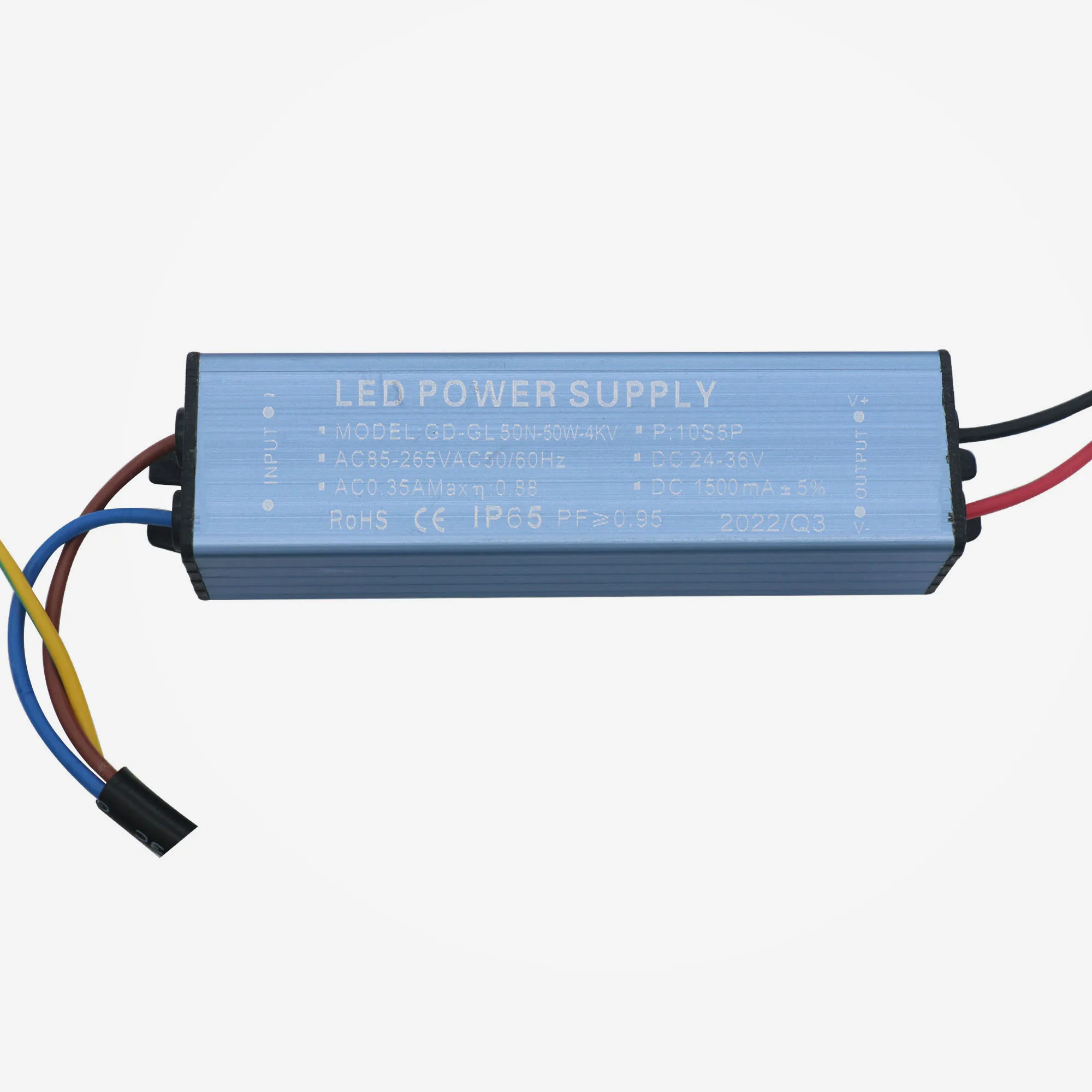 Imagem -05 - Impermeável Led Driver Supply Controle de Tensão Atual Constante Transformador de Iluminação Adaptador Conversor Kit Faça Você Mesmo 50w 1500ma ac 85320v