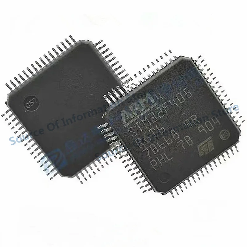 STM32F405RGT6 High performance base ARM Cortex-M4 MCU for DSP and FPU, 1 MB Flash, 168 MHz CPU, and ART accelerator