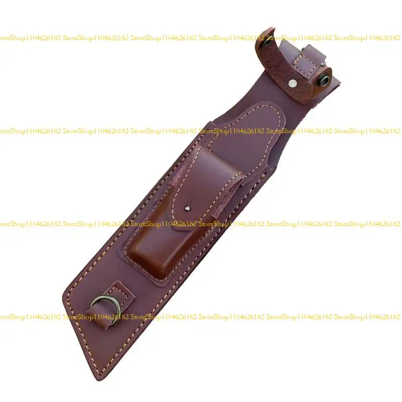 Q2Q4 Portable PU Leather Sheath Cover For Fixed Blade Cutter With Crossbody Strap