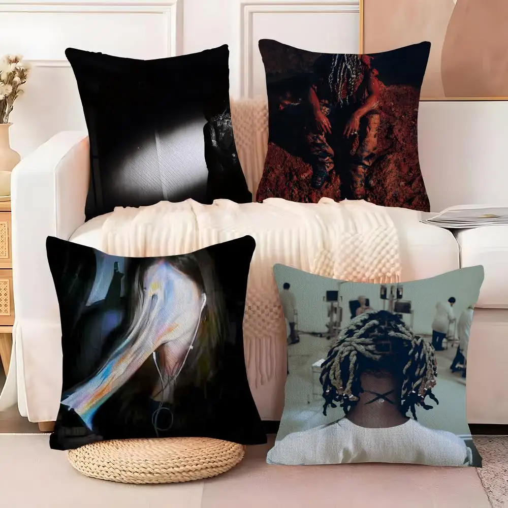 Rapper D-Destroy Lonely Cushion Cover  Plush Fabric Soft Double Sided Print Sofa Cushion Cover Throw Pillow Covers