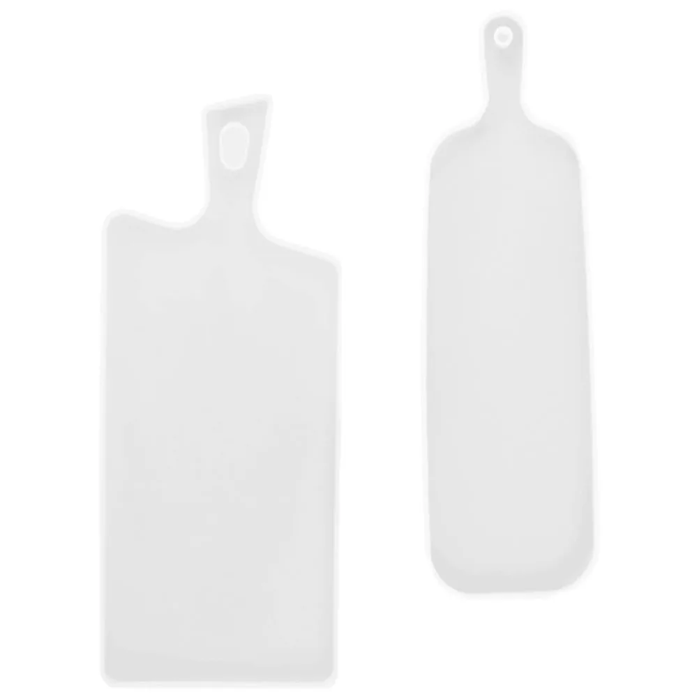 

2pcs Crystal Epoxy Silicone Tray Mold for DIY Jewelry Making Crafts Mirror Finish Mold Set Handle