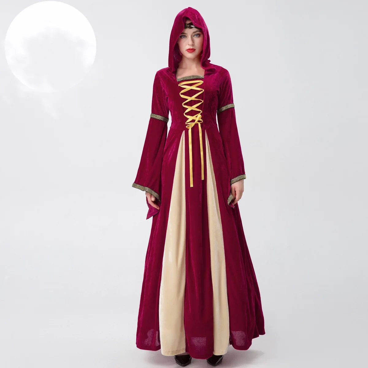 

Halloween Cosplay Vampire Adult Medieval Retro Court Costume