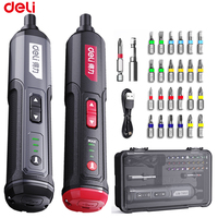 DELI Cordless Electric Screwdriver Set 4V 2000mah Adjustment Power Dril Multi-function Disassembly Torque Repair Tools Kit