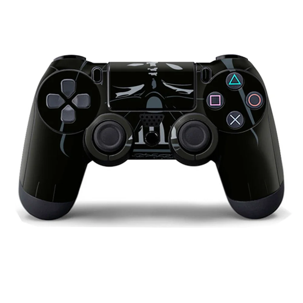 2 buah/lot dekal kulit bungkus Voor PS4 / PS4 Pro pengendali stiker kulit desain tengkorak