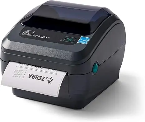 

ZEBRA GX420d Direct Thermal Desktop Printer Print Width 4" USB Serial and Ethernet Port Connect GX42-202410-000