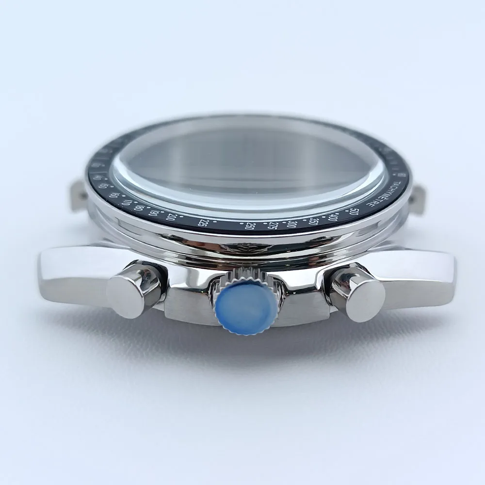 39,7mm Herrenuhren Metallgehäuse Passend für VK63 Uhrwerk Uhrengehäuse Zubehör Saphirglas Uhrenteile Passend für 20mm Armband Uhrenbox – Detail 5