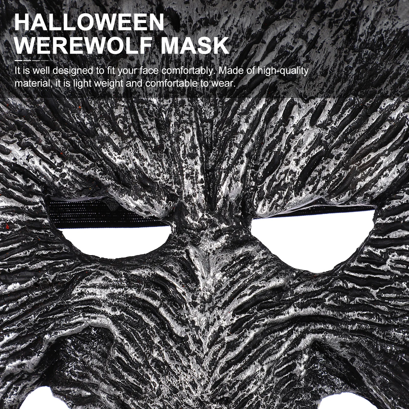 

1 set 1 Set Halloween Mask Gloves Combination Wolf Mask Kit Masquerade Costume Party Accessory Lightweight Comfortable