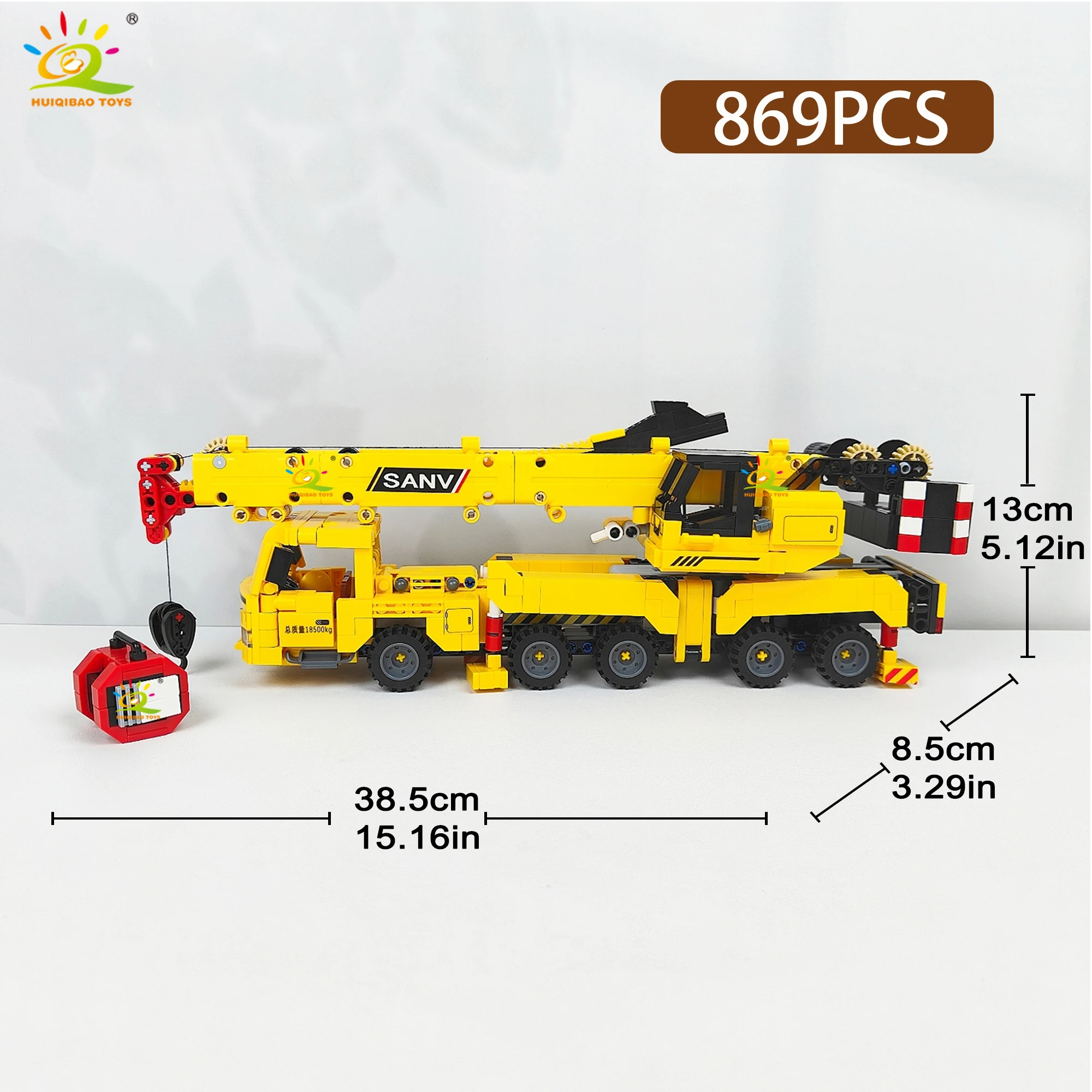 HUIQIBAO MOC Engineering Truck - đánh giá và giá Technical Crane Truck Excavator Blocks
