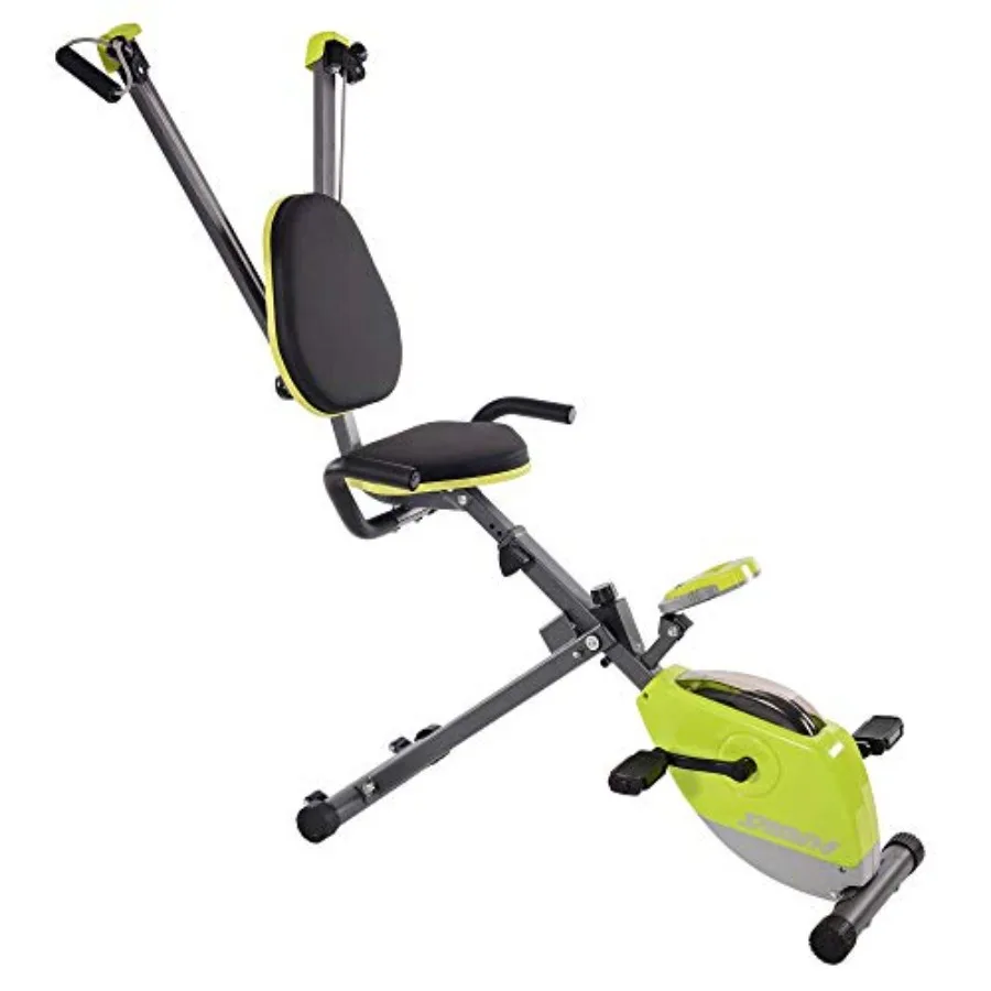 

Exercise Bike | Build Upper and Lower Body Strength on One Machine | Includes Two Online Workout Videos, Chartreuse and Gray