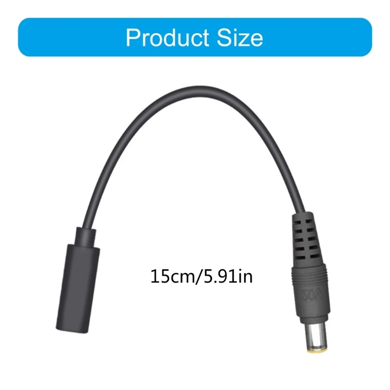 100W USB C to 7.9x5.5mm Male Plug Converters USB C PD Charging Cable Cord for Laptop Notebook Power Converters