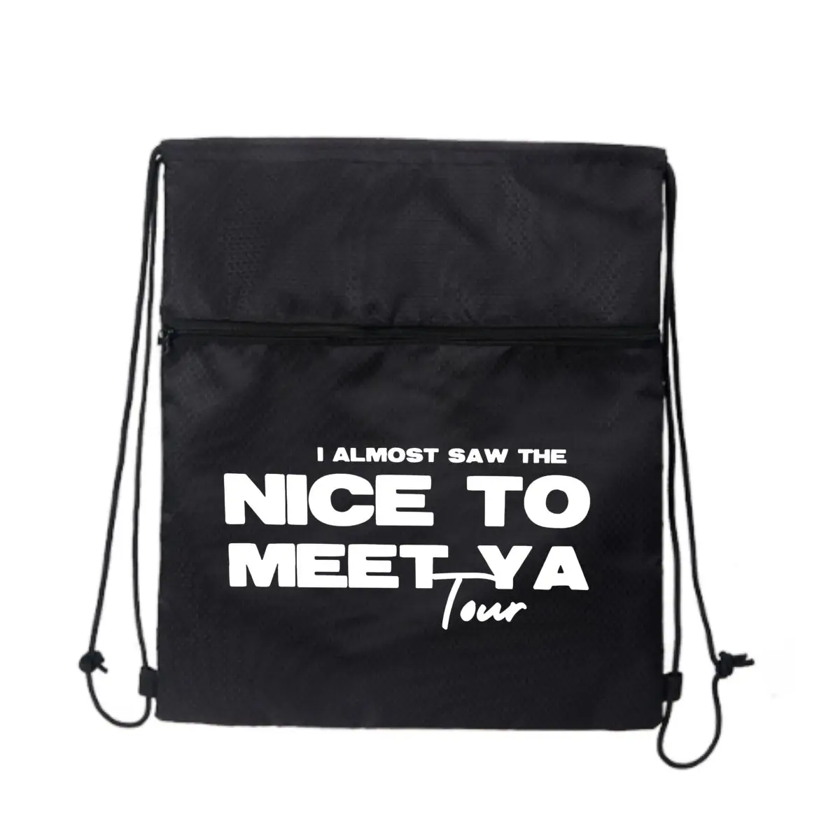 

Я почти пила The Nice To Meet Ya Tour Дизайн Park Stroll Сумка на молнии на шнурке: вмещает закуски и игрушки
