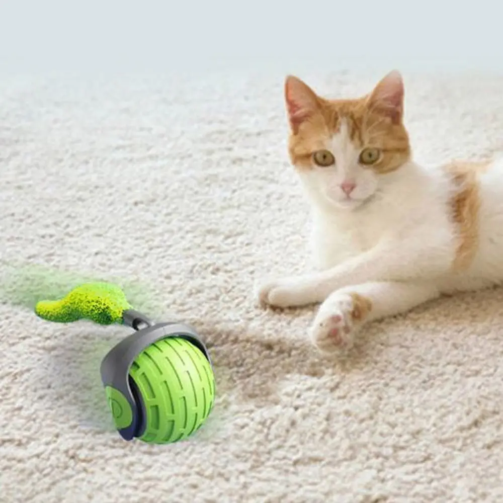 

Interactive Cat Toy Ball Plastic Small Tail Rolling Ball Suitable for Indoor and Outdoor Cat and Dog Play Toys for Cats Things