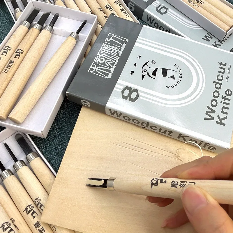 DIY Household Wood Carving Knife Set Convenient Sculpture Eraser Utility Chisel Multifunctional Woodworking Hand Tool Sets