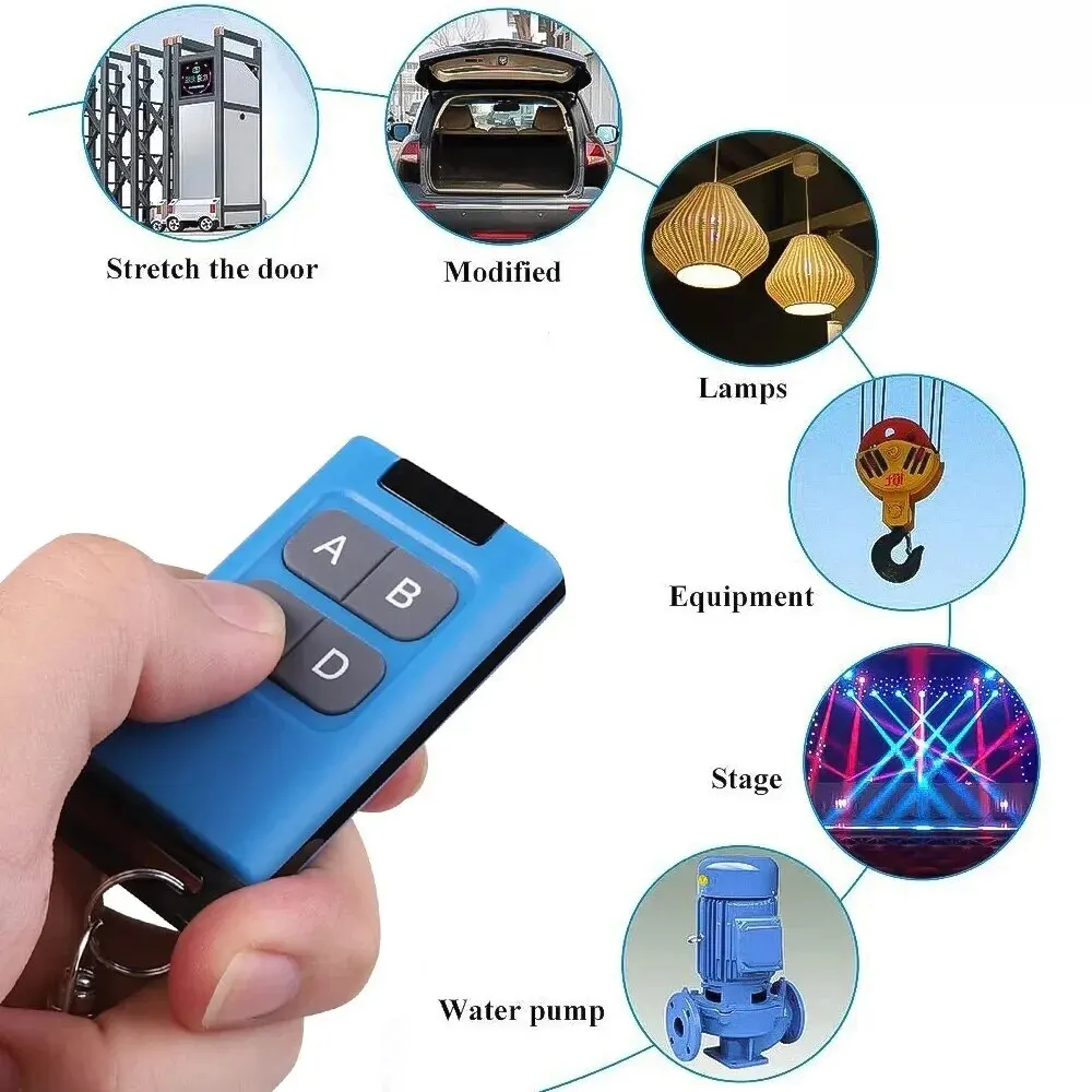 Garage Gate Door Opener Duplicator Universal 433mhz Copy Four Button Wireless Remote Control For Garage Flap Door