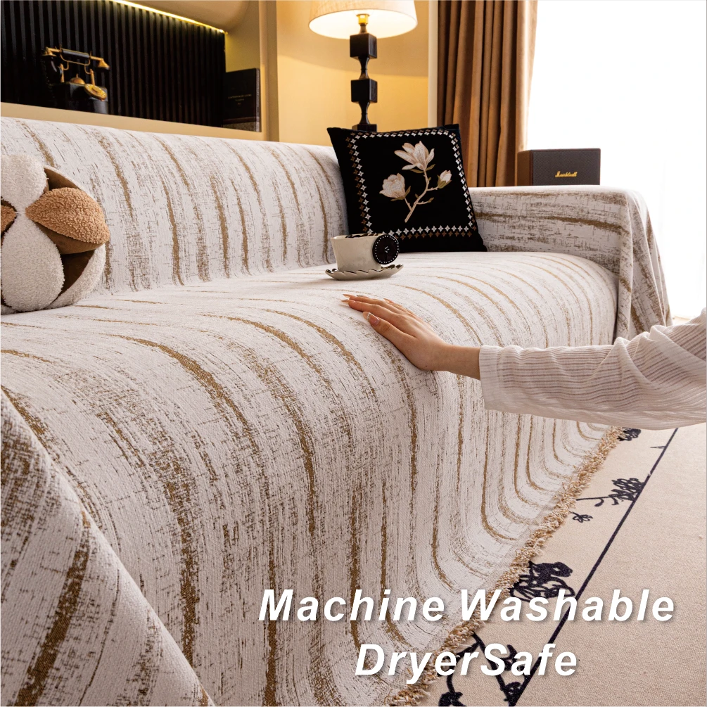 

Чехол для дивана Chenier, ткань для всех сезонов, универсальный, можно стирать в машине, подходит для домашних животных, многофункциональное универсальное одеяло-покрывало.