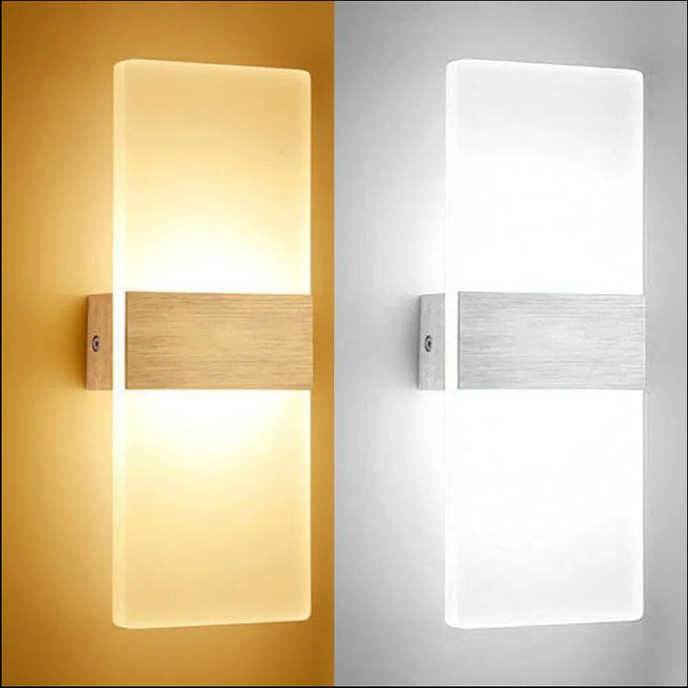 

1 шт. Элегантный настенный светильник из акрила с кристаллами, 12 Вт, для гостиной, спальни, ванной, коридора, офиса, отеля, бара, декор