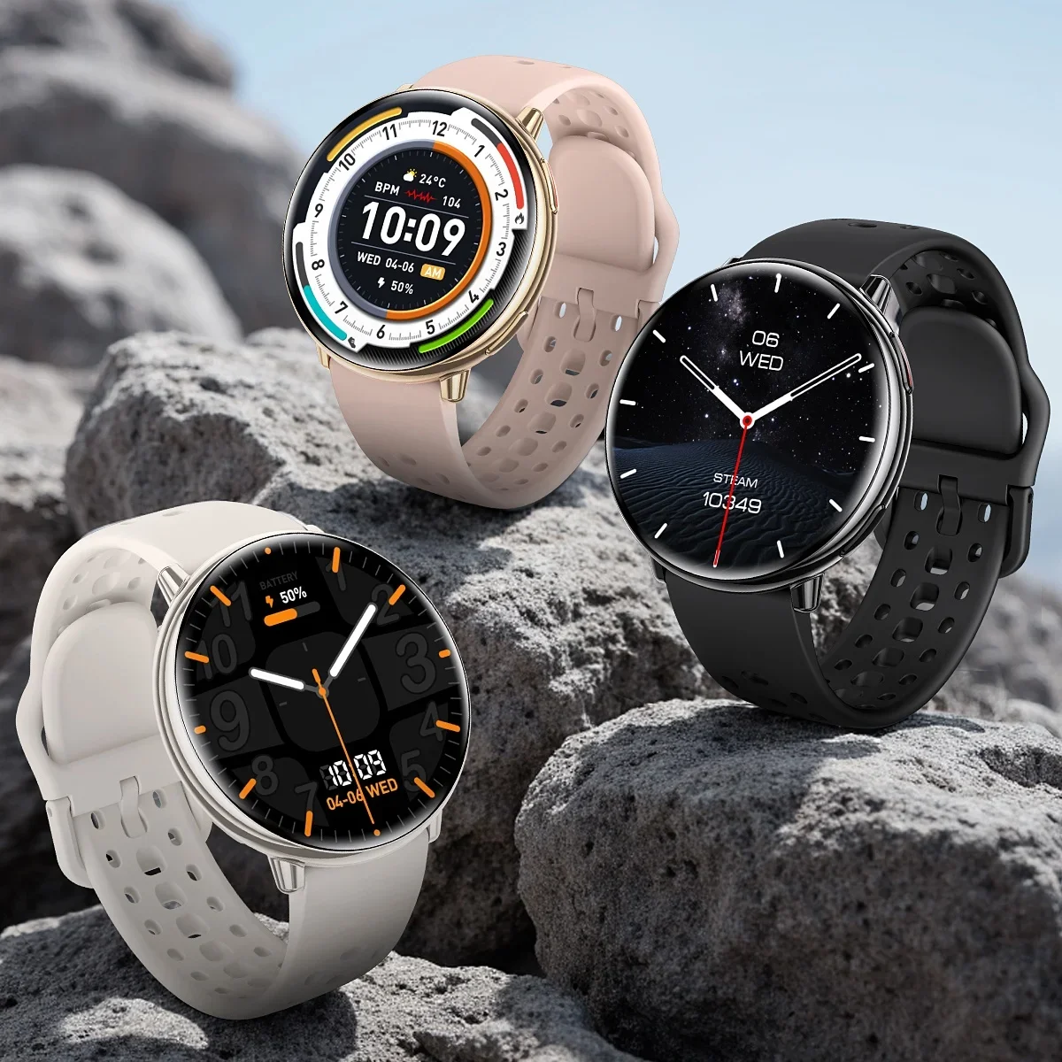 VWAR 액티브 2 GPS 스마트 워치 남성용 초박형 메탈 케이스 나침반 블루투스 통화 IP68 방수 스마트워치 여성용 샤오미 IOS용