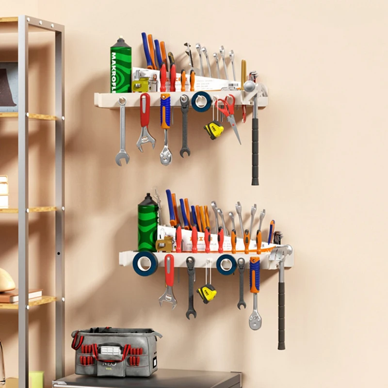 Multifunctional Wrench Screwdriver Organizer Rail Rack Storage Holder Garage Workshops Wall Mount Hardware Tool Display Hanger