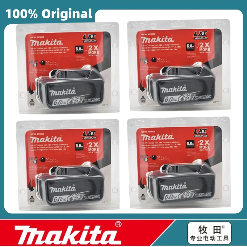 Original Makita BL1860 BL1850B BL1850 BL1840 BL1830 screwdriver battery & charger 18v Replacement Power Tool Batteries.