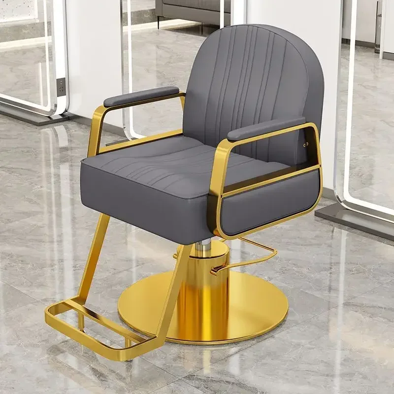 Silla ergonómica de peluquería para salón de belleza, elegante, ajustable en altura, estilista de pelo profesional