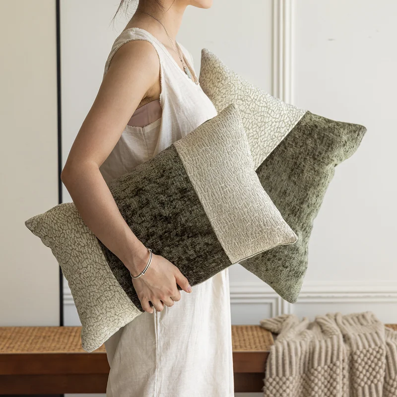 

Бархатная наволочка с ледяным цветком, серия Ean, чехол для дивана, домашний декор для спальни, квадратный стиль, съемный и ожидающий полиэстер...