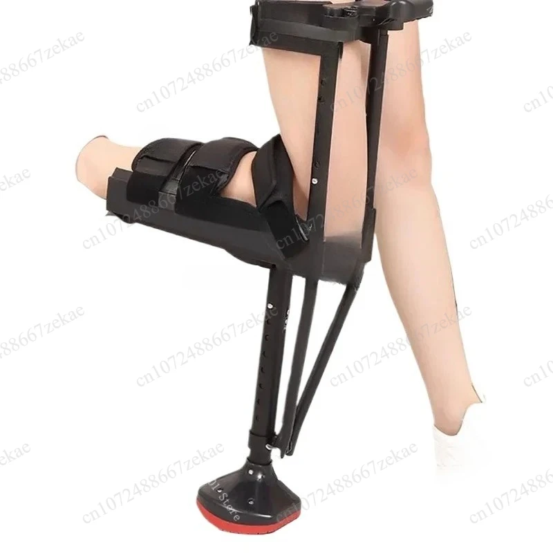 

Single Leg Knee Support Walking Aid, Hands Free Telescopic Mobility Crutch