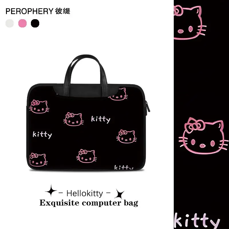 

New Disney Stitch Hello Kitty Laptop Bag 14 16 15.6 Inch Laptop Bag for Macbook Air Pro Computer Shoulder Handbag Briefcase Gift