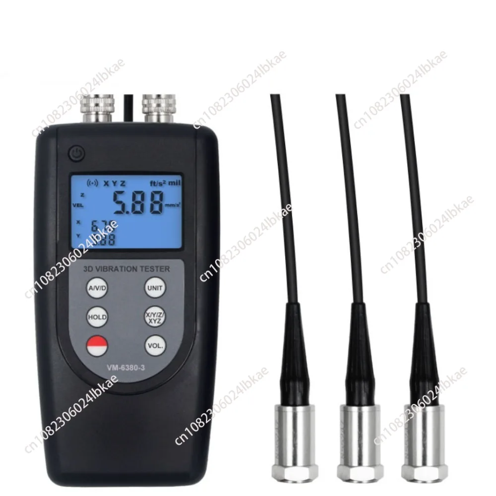 VM-6380-3 three-channel vibration meter, vibration measurement analyzer digital display