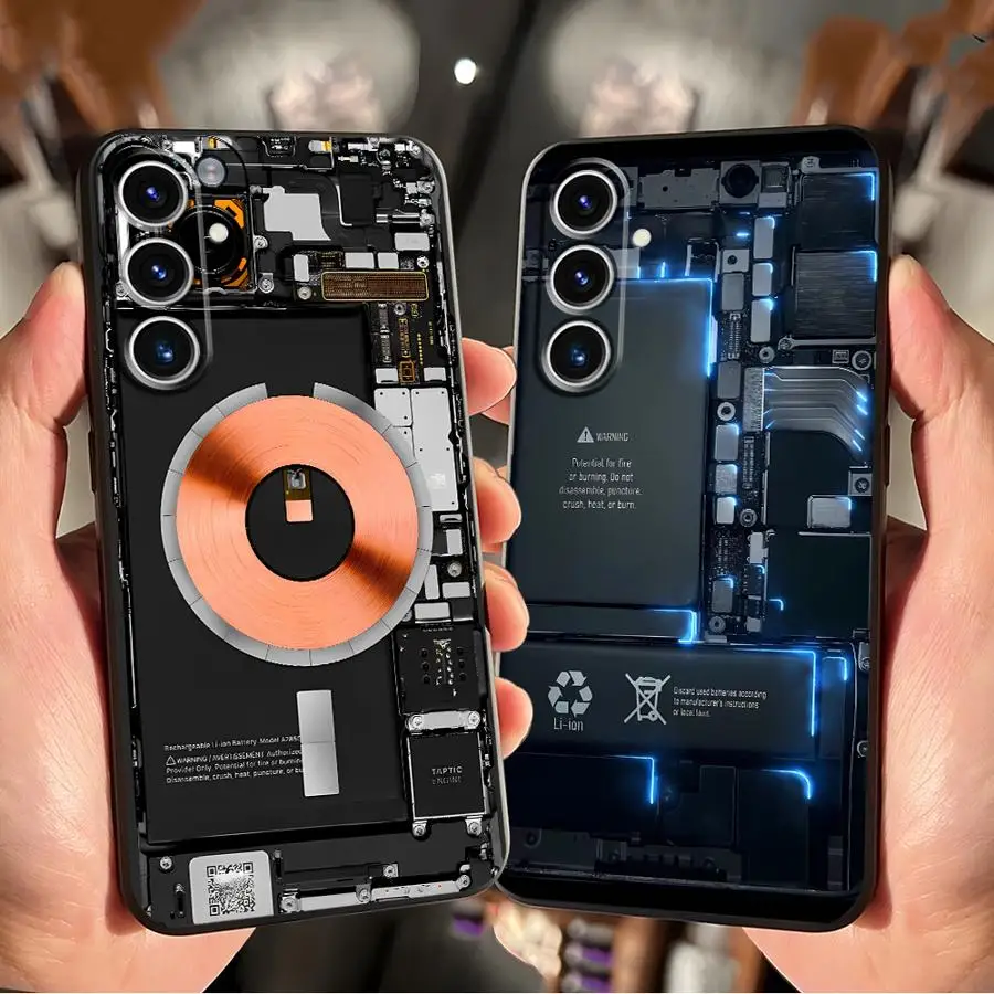 Platine Muster Weiche Handyhülle für Samsung Galaxy S20 S9 S10 S24 Plus S25 Edge Note 8 9 10 20 Ultra S26 S23 Ultra