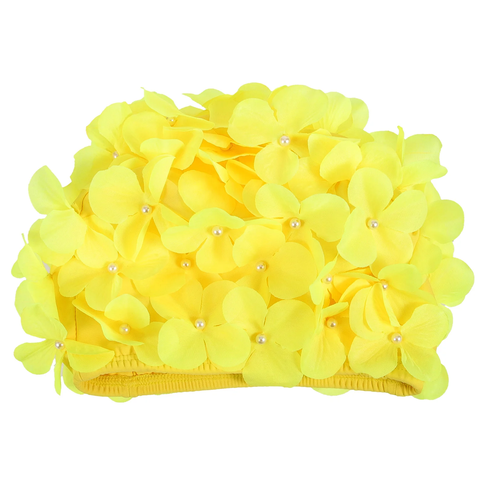 

Flower Swimming Cap Easy to Put on for Long Hair Aldult Reusable Women Polyester