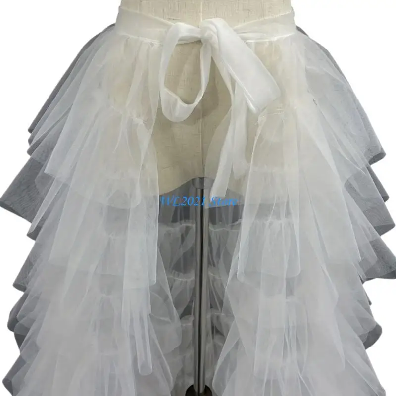 

G5GC Women Long Tulle Skirt Maxi Skirt Mesh Wedding Party Cocktail Dress Overskirt